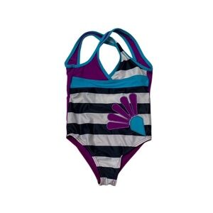 Striped Purple and Blue Kids‎ Swimsuit